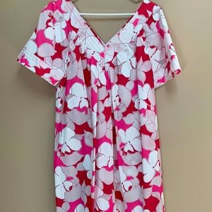 Vintage Katz Mu-Mu Kaftan Floral Print One Size